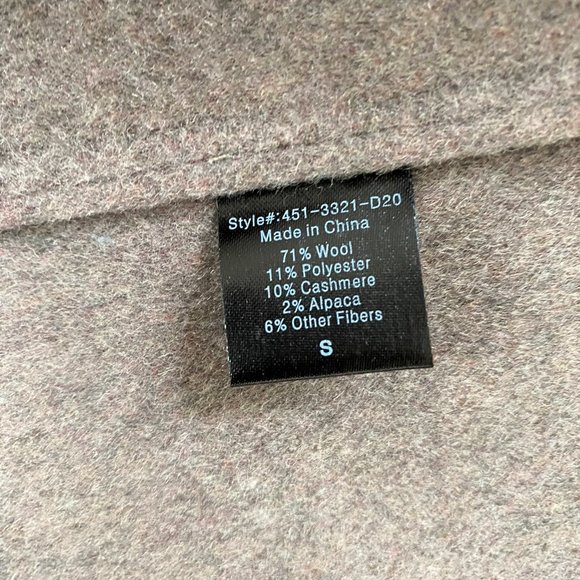 JENNI KAYNE CASHMERE BLEND RIDING COAT JACKET IN CLAY SIZE S - Picture 4 of 5